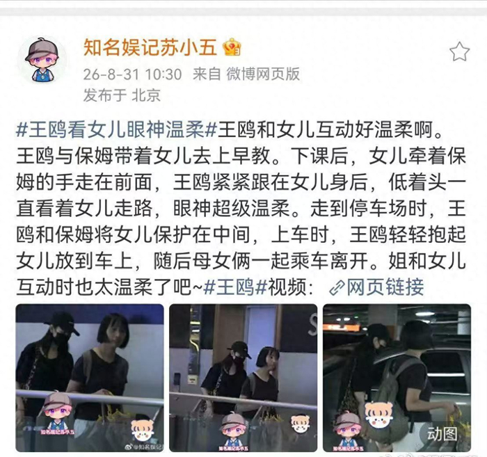 《王鸥曝独自养育孩子,不希望占用公共资源,给孩子安静的成长空间》配图 1 《王鸥曝独自养育孩子,不希望占用公共资源,给孩子安静的成长空间》配图 1