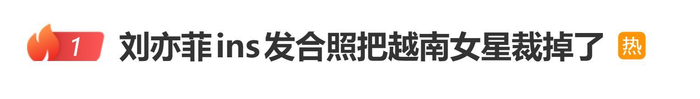 《刘亦菲ins发合照把越南女星裁掉引热议》配图 1 《刘亦菲ins发合照把越南女星裁掉引热议》配图 1